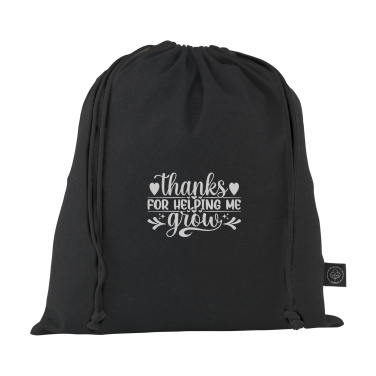 Logo trade promotional giveaways image of: Gift Pouch GRS Recycled Cotton (150 g/m²) M