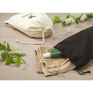 Logo trade business gift photo of: Gift Pouch GRS Recycled Cotton (150 g/m²) L
