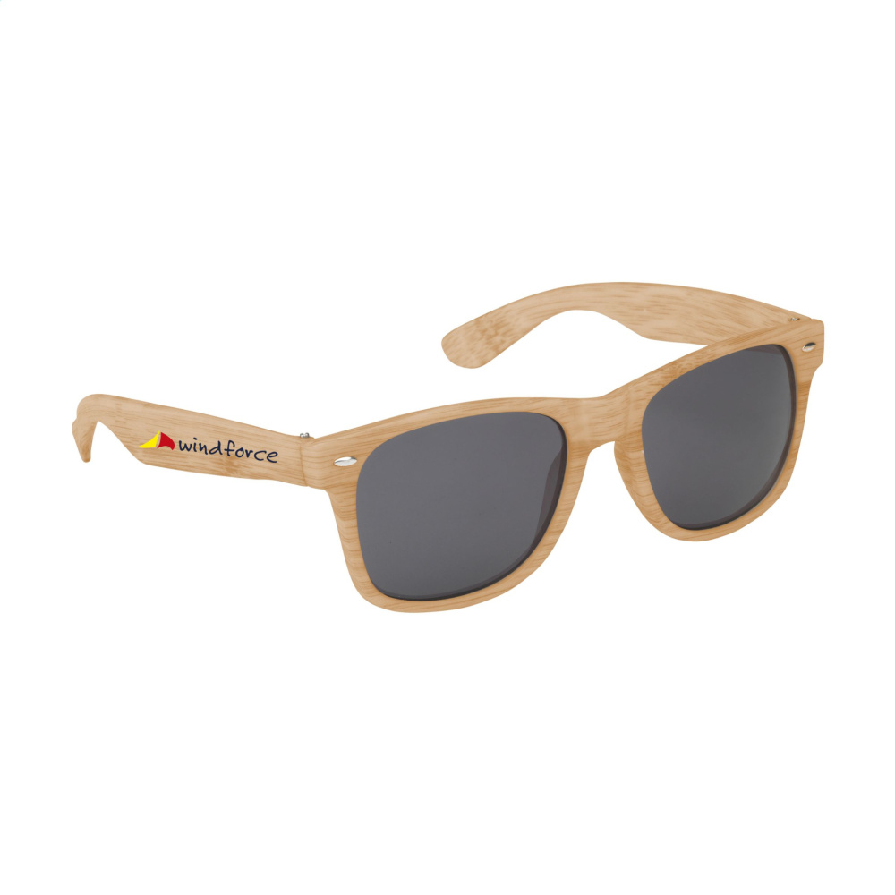 Logo trade promotional giveaways image of: Looking Bamboo sunglasses