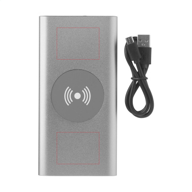 Logotrade promotional item picture of: Aluminium 8000 Wireless Powerbank wireless charger