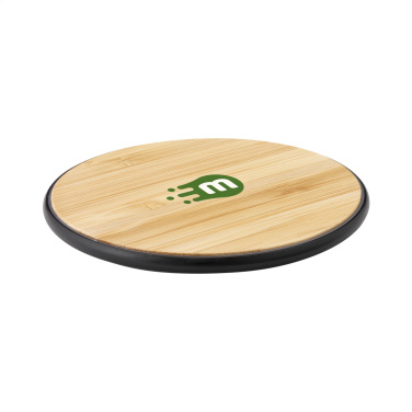 Logotrade promotional product picture of: Bamboo 10W Wireless Charger wireless fast charger