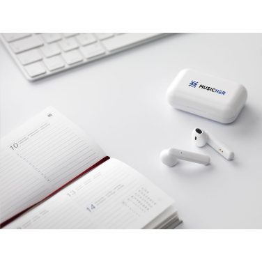 Logotrade promotional item image of: Sensi TWS Wireless Earbuds in Charging Case