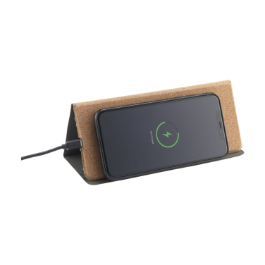 Logotrade promotional giveaways photo of: Cork Wireless Charging Mousepad