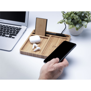 Logo trade promotional items picture of: Bamboo Organizer charger