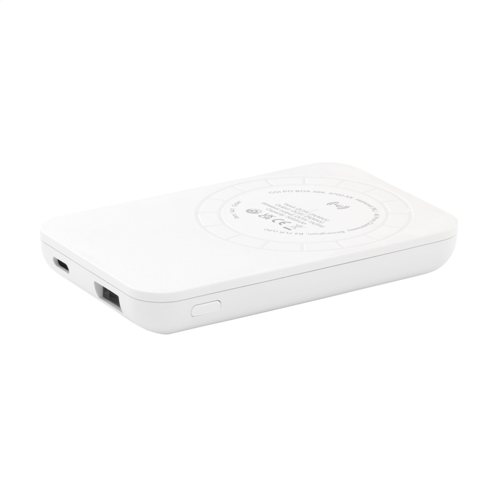 Logotrade promotional gift picture of: Force Magnetic RCS Recycled Wireless Powerbank 5000