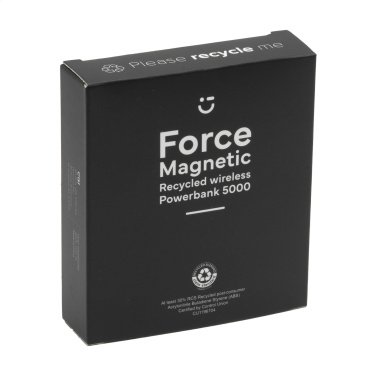 Logotrade corporate gift picture of: Force Magnetic RCS Recycled Wireless Powerbank 5000