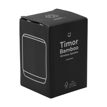 Logo trade promotional merchandise photo of: Timor Bamboo Wireless Speaker