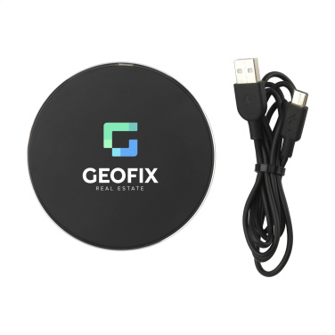 Logotrade business gift image of: Tecco GRS Recycled Alu 15W Wireless Charger