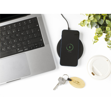 Logotrade advertising product image of: Tecco GRS Recycled Alu 15W Wireless Charger