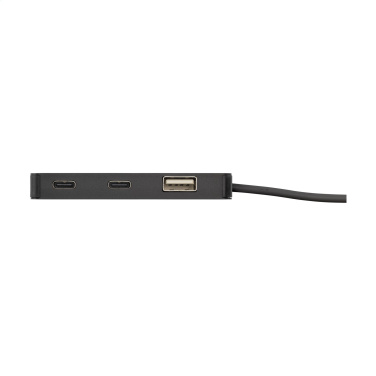 Logo trade business gifts image of: Tecco GRS Recycled Alu USB Hub