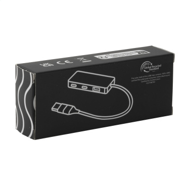 Logo trade promotional merchandise photo of: Tecco GRS Recycled Alu USB Hub