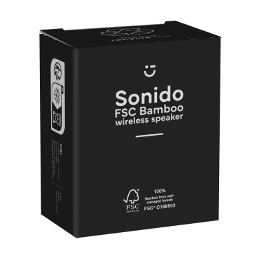 Logo trade promotional products picture of: Sonido 5W Bamboo wireless speaker