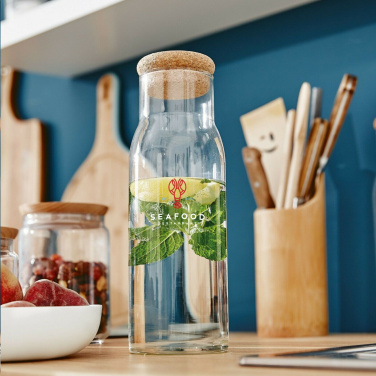 Logo trade advertising products image of: Algarve Carafe 1 L with a cork cap