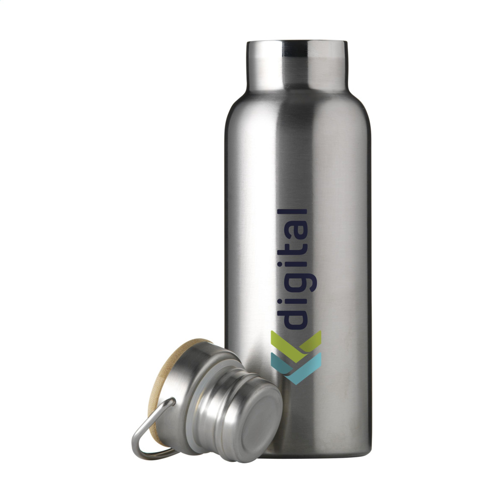 Logo trade promotional gifts image of: Nordvik RCS Recycled Steel 500 ml drinking bottle