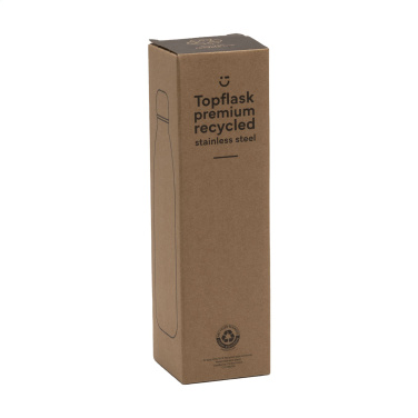 Logo trade promotional items image of: Topflask Premium RCS Recycled Steel drinking bottle