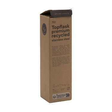 Logo trade promotional item photo of: Topflask Premium RCS Recycled Steel drinking bottle