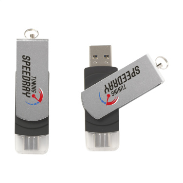 Logo trade promotional merchandise photo of: USB Dual Connect 3.0 - Type-C 32 GB