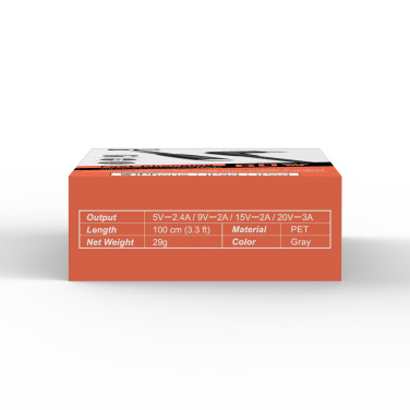 Logo trade promotional merchandise picture of: DATA TRANSFER CABLE Boost Link Nylon LK50CL Type C Lightning