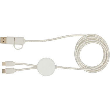 Logotrade promotional gift picture of: Citala 5-in-1 recycled plastic 150 cm data sync and 27W fast charge cable