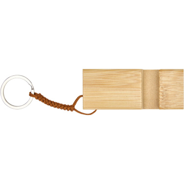 Logotrade business gift image of: Bosona bamboo phone holder with keychain
