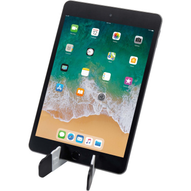 Logo trade promotional gift photo of: Buna recycled plastic foldable tablet and phone stand