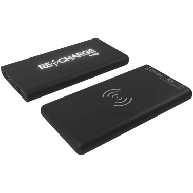 Logotrade promotional giveaway picture of: SCX.design P40 10.000 mAh light-up wireless rubber power bank
