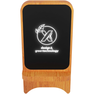 Logotrade advertising product image of: SCX.design W16 10W light-up wireless wooden stand