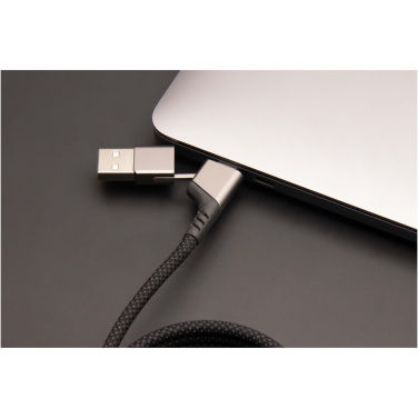Logotrade promotional product picture of: SCX.design C52 100W 4-in-1 rPET magnetic ultra fast charging cable 