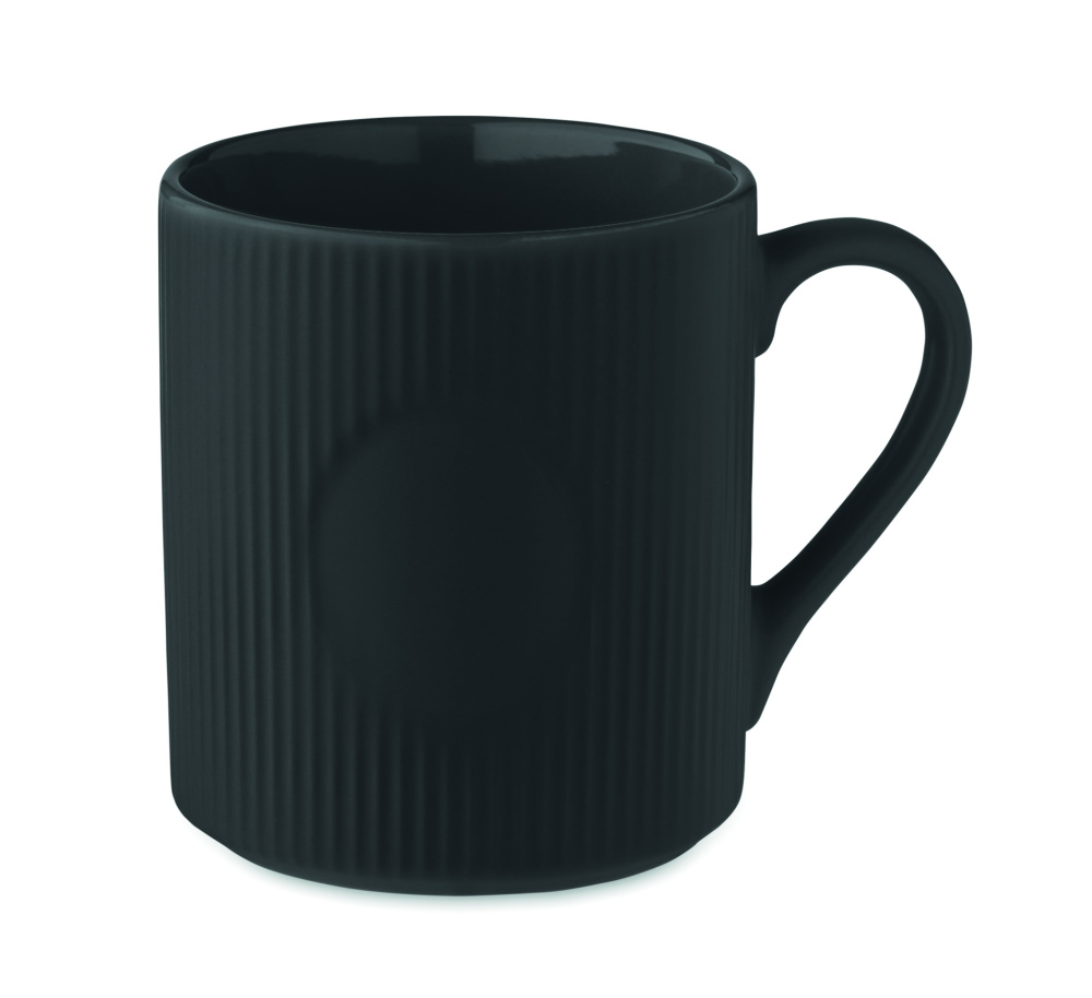 Logotrade promotional gift image of: Ribbed ceramic mug mat 340 ml