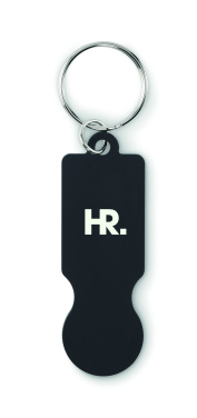 Logotrade advertising product picture of: Key ring with trolley token