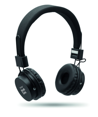 Logo trade advertising products image of: ABS wireless foldable headphone