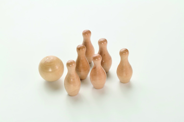 Logotrade corporate gift picture of: Mini pine wood bowling set