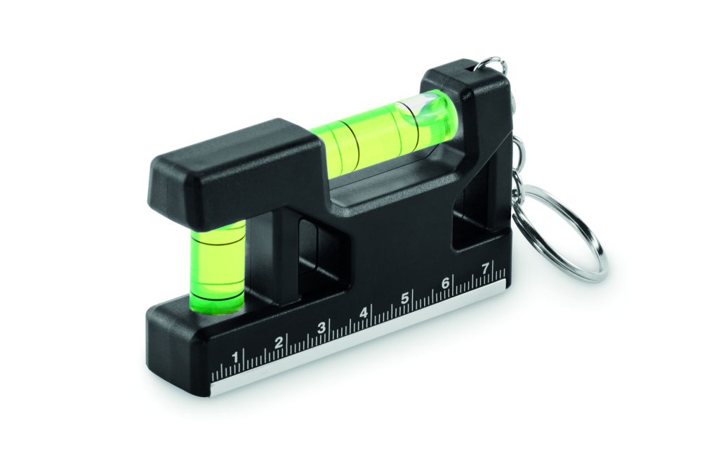 Logo trade business gift photo of: Magnetic level ABS key ring
