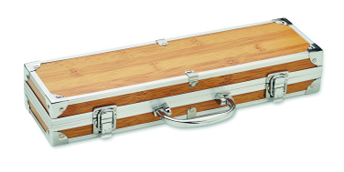 Logo trade business gifts image of: Stainless steel barbecue tools