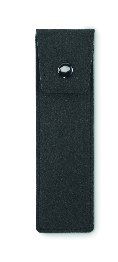 Logo trade promotional giveaways image of: RPET felt pencil case