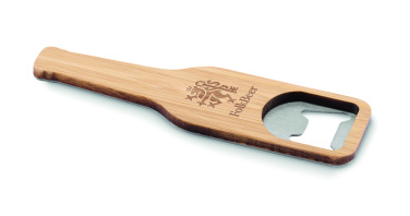 Logo trade promotional items image of: Bamboo bottle opener