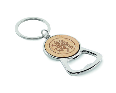 Logo trade corporate gifts image of: Recycled aluminium key ring