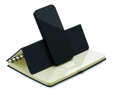 Logotrade promotional giveaway picture of: A5 notebook with phone holder