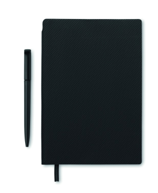 Logo trade promotional giveaways picture of: A5 PU notebook with pen