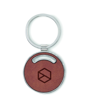 Logo trade promotional merchandise photo of: Round shape key ring