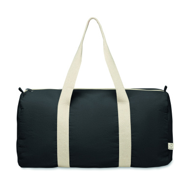 Logo trade business gift photo of: Recycled cotton sports bag