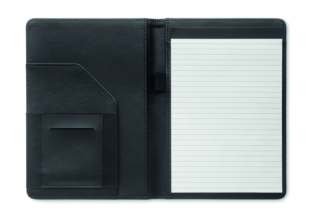 Logo trade promotional merchandise picture of: A5 portfolio 300D RPET