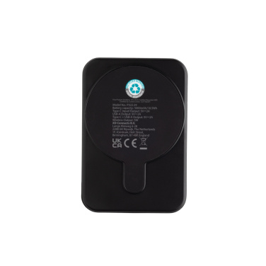 Logotrade promotional item image of: Stellar RCS recycled plastic 5000 mah 5W magnetic powerbank
