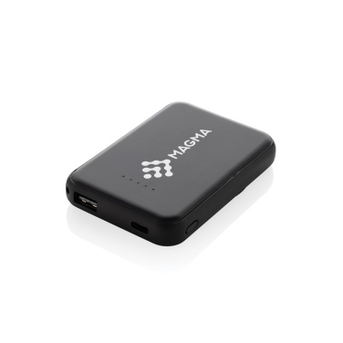 Logo trade corporate gift photo of: Stellar RCS recycled plastic 5000 mah 5W magnetic powerbank