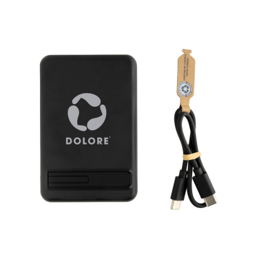 Logotrade promotional giveaways photo of: Zen RCS rplastic 5000 mah 5W magnetic bamboo powerbank