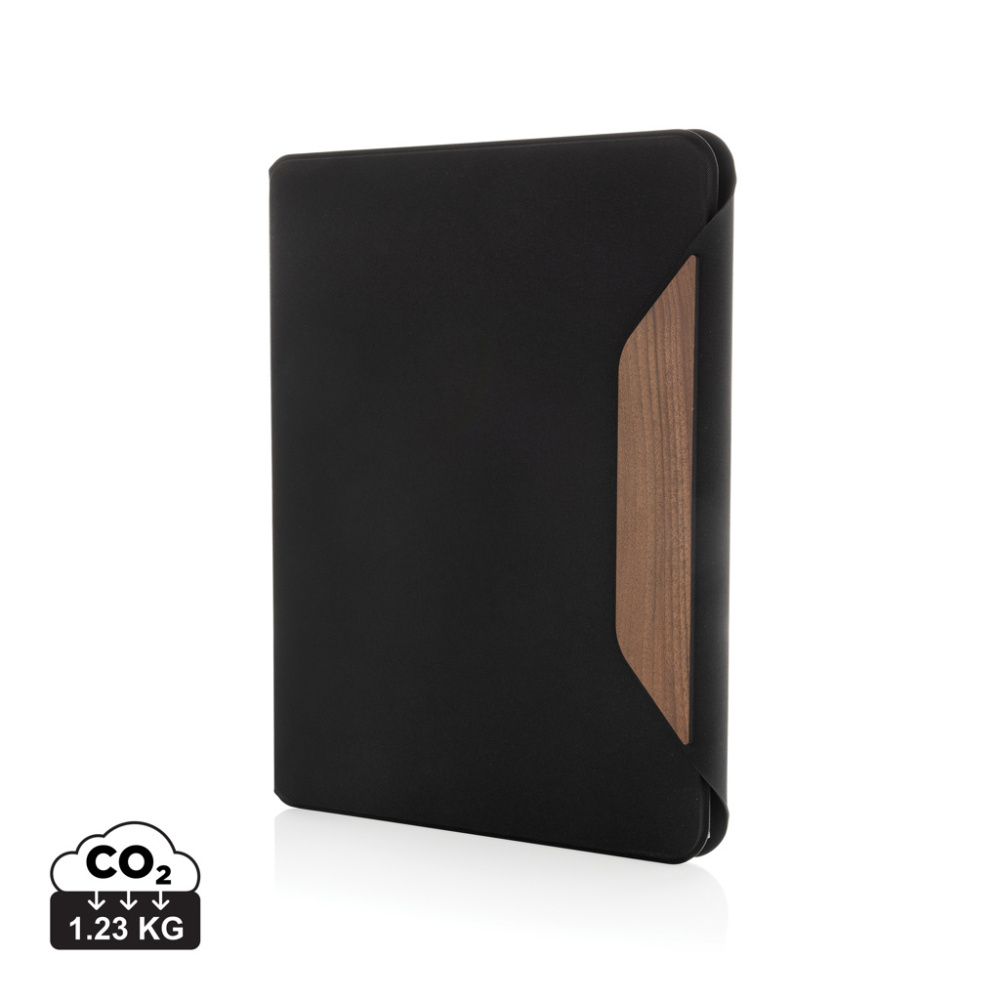 Logo trade promotional products picture of: Teri AWARE™ RPET and walnut A4 portfolio