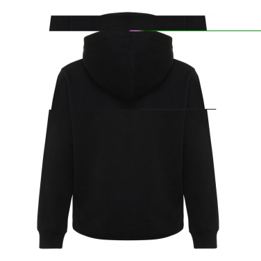 Logo trade promotional merchandise picture of: Iqoniq Yengo kids recycled cotton hoodie with sidepockets