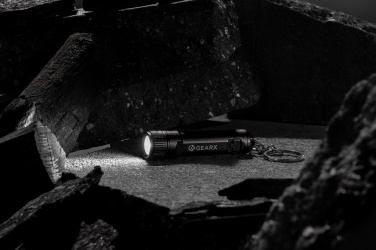 Logo trade promotional gift photo of: Gear X rechargeable ultra bright keychain torch
