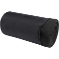 Huggy fleece plaid blanket with carry pouch 220x250 cm, Solid black