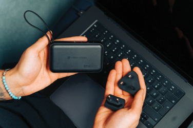 Logo trade corporate gifts image of: Urban Vitamin Eureka hybrid GANcharger 10000mah powerbank65W